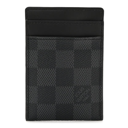 Louis Vuitton Damier Graphite Pince Card Holder Bill Clip 1 of 7