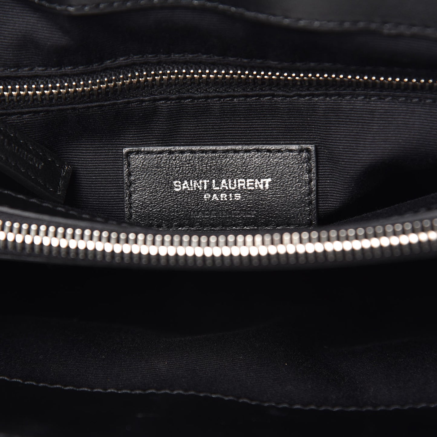 Calfskin Y Quilted Monogram Medium Loulou Chain Satchel Black