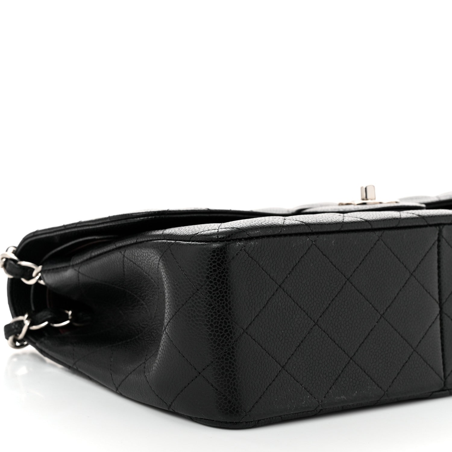 Chanel Caviar Quilted Jumbo Double Flap Black 9 of 10
