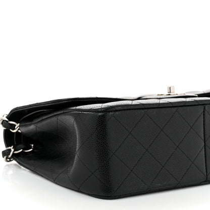 Chanel Caviar Quilted Jumbo Double Flap Black 9 of 10