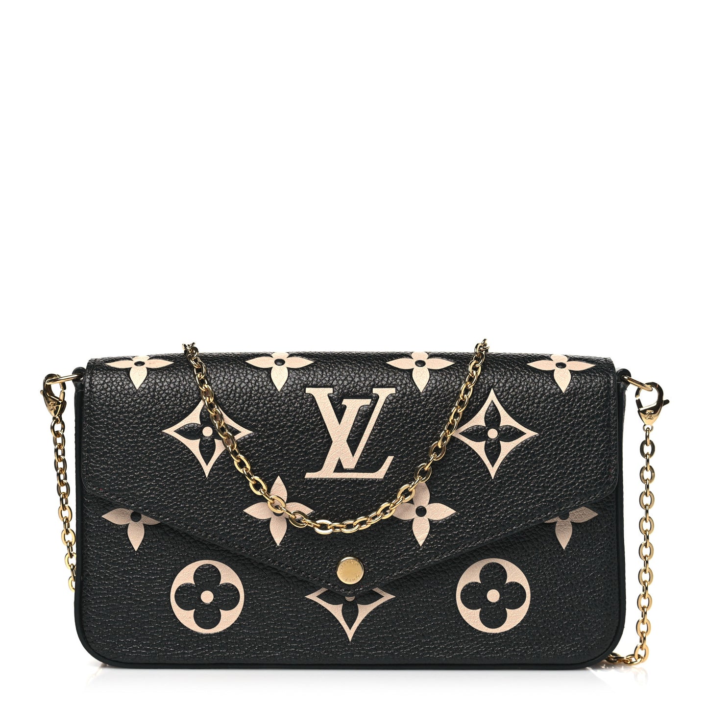 Empreinte Monogram Giant Felicie Pochette Black Beige