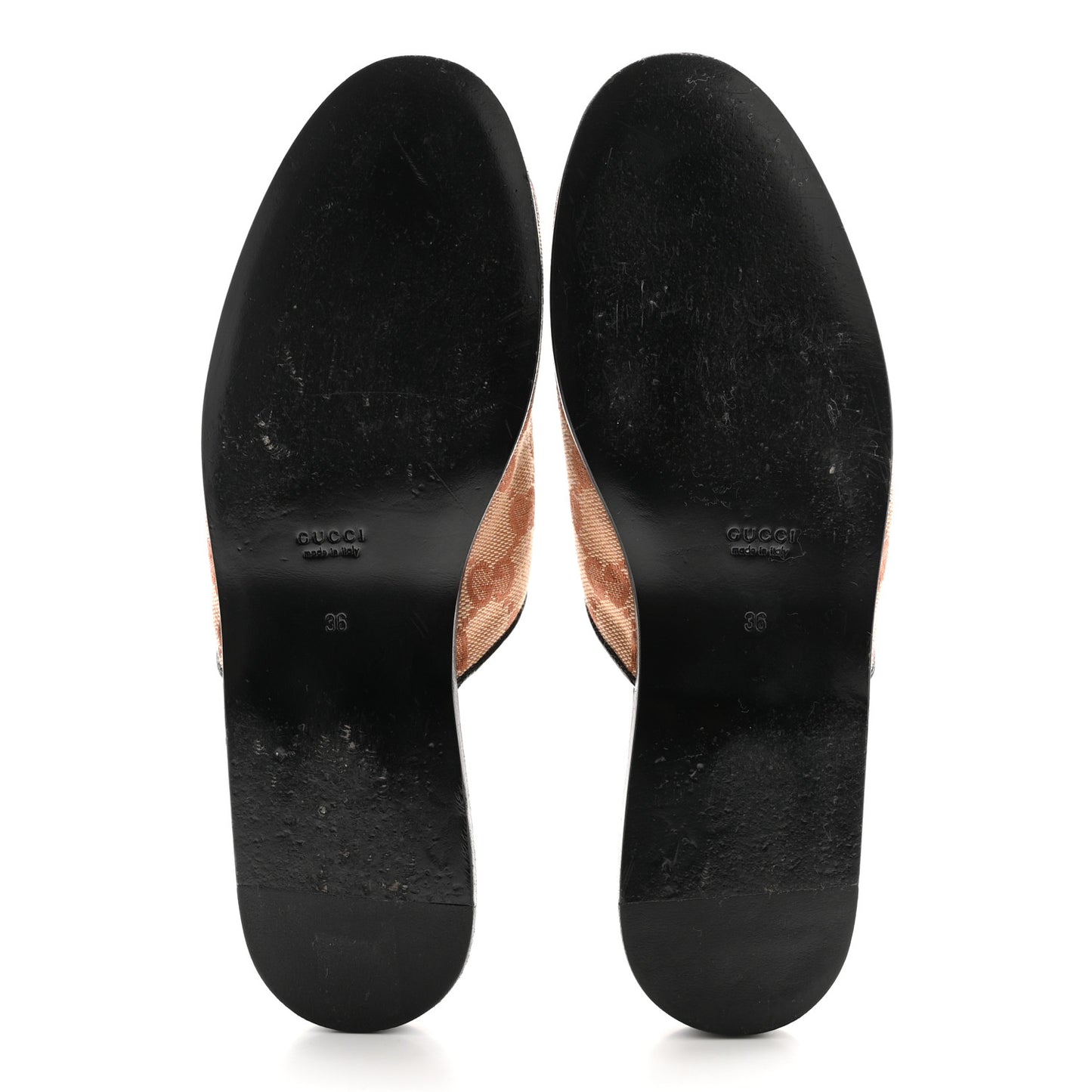 X MLB Monogram NY Yankees Embroidered Womens GG Slippers 36 Beige Ruggine