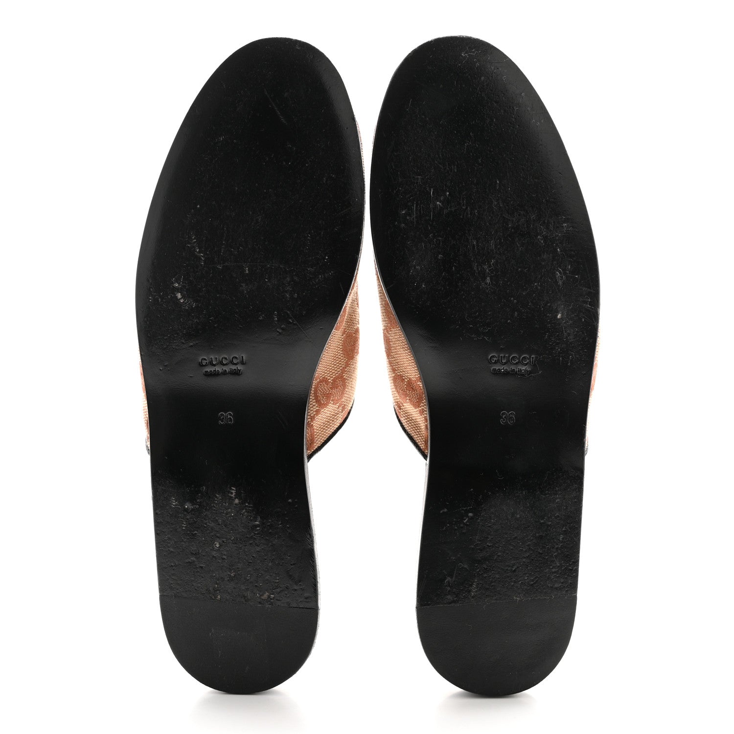 Gucci X MLB Monogram NY Yankees Embroidered Womens GG Slippers 36 Beige Ruggine 5 of 10