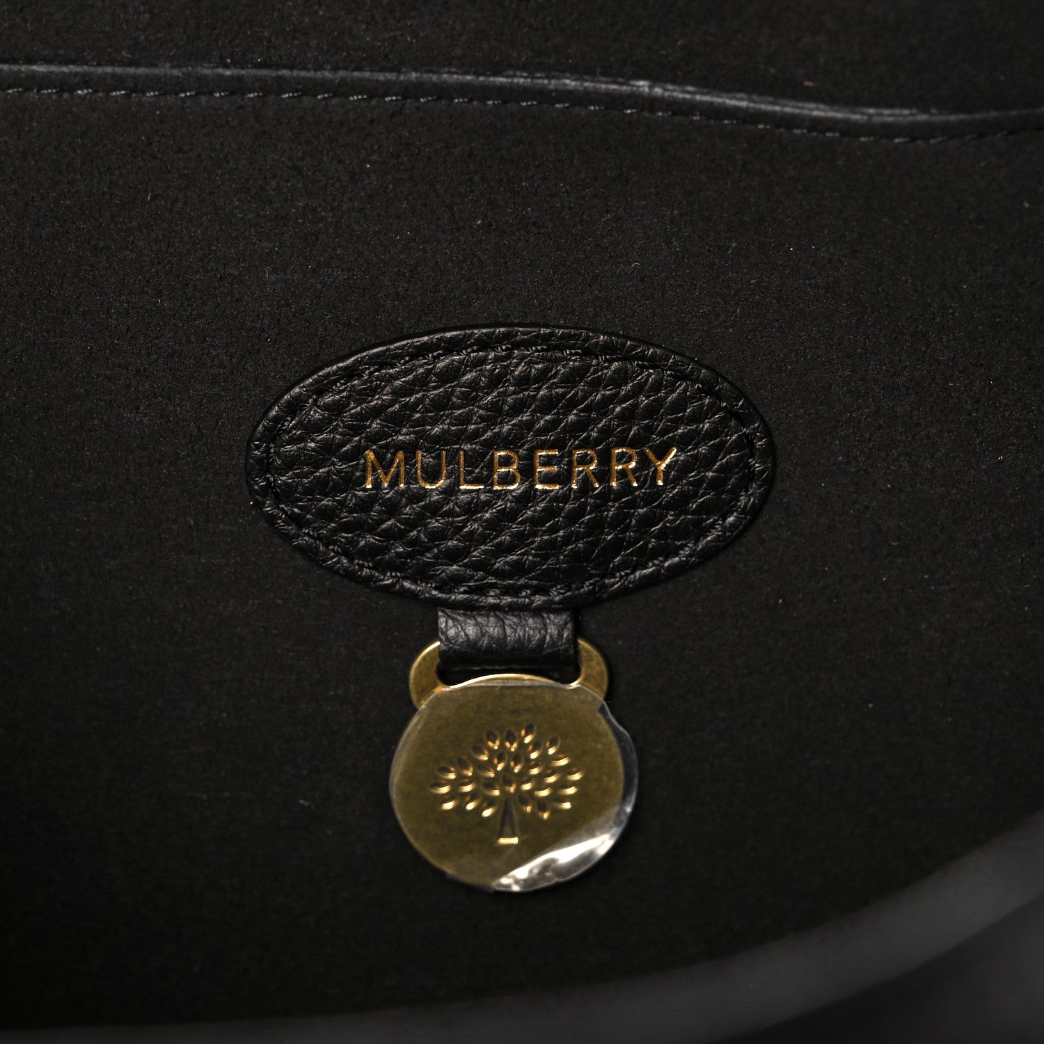 Mulberry Small Classic Grain Heritage Bayswater Black 6 of 11