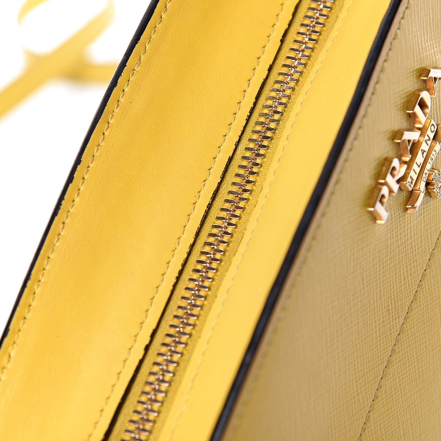 Saffiano City Calfskin Esplanade Crossbody Bag Soleil