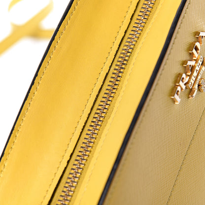Prada Saffiano City Calfskin Esplanade Crossbody Bag Soleil 10 of 12