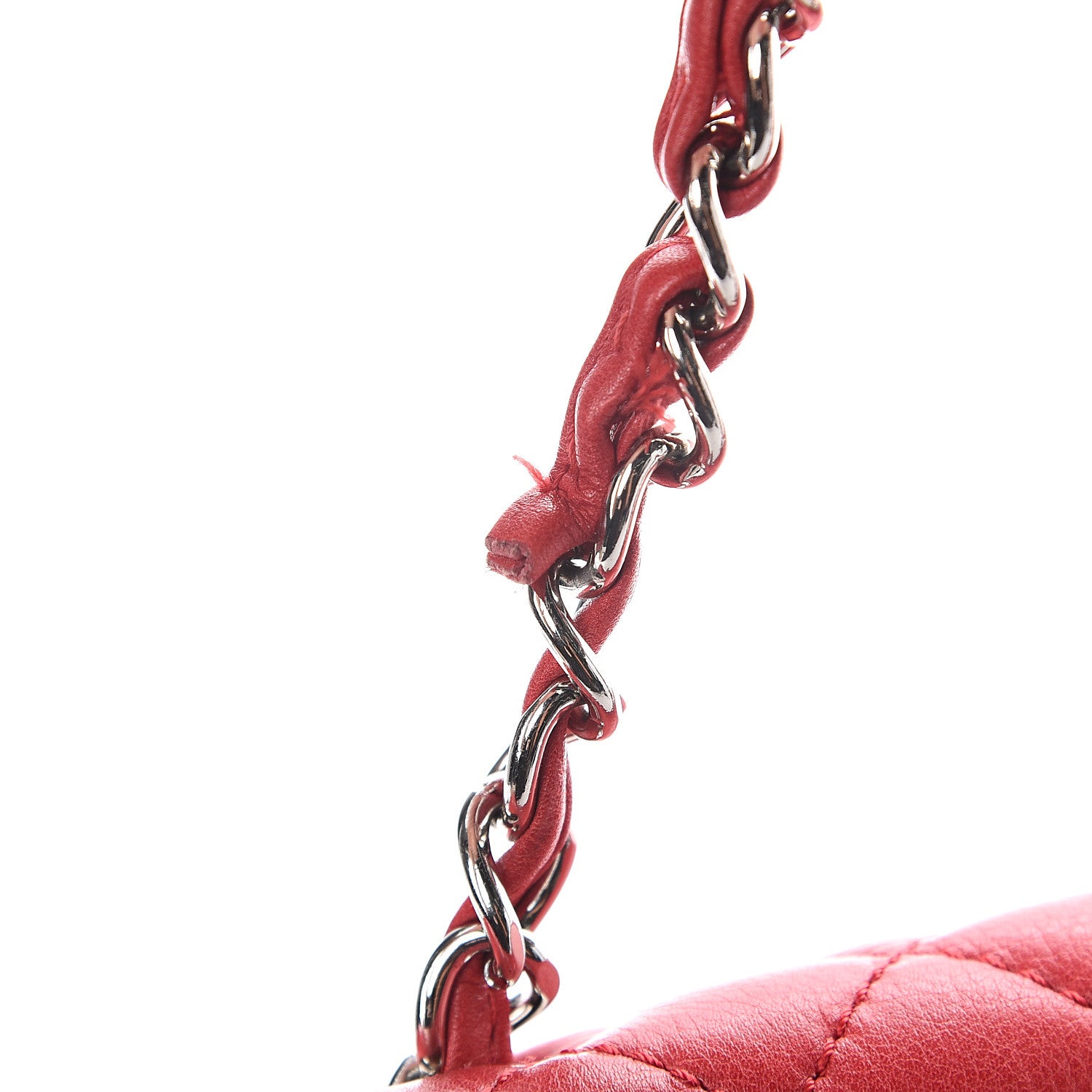Chanel Calfskin Quilted In the Business Flap Bag Red 8 of 10