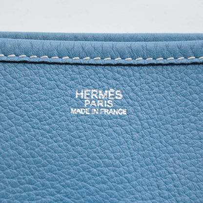 Hermes Togo Evelyne II GM Blue Jean 6 of 8