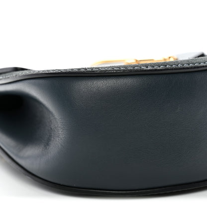 Chloe Suede Smooth Calfskin Mini Drew Shoulder Bag Cloudy Blue 8 of 10