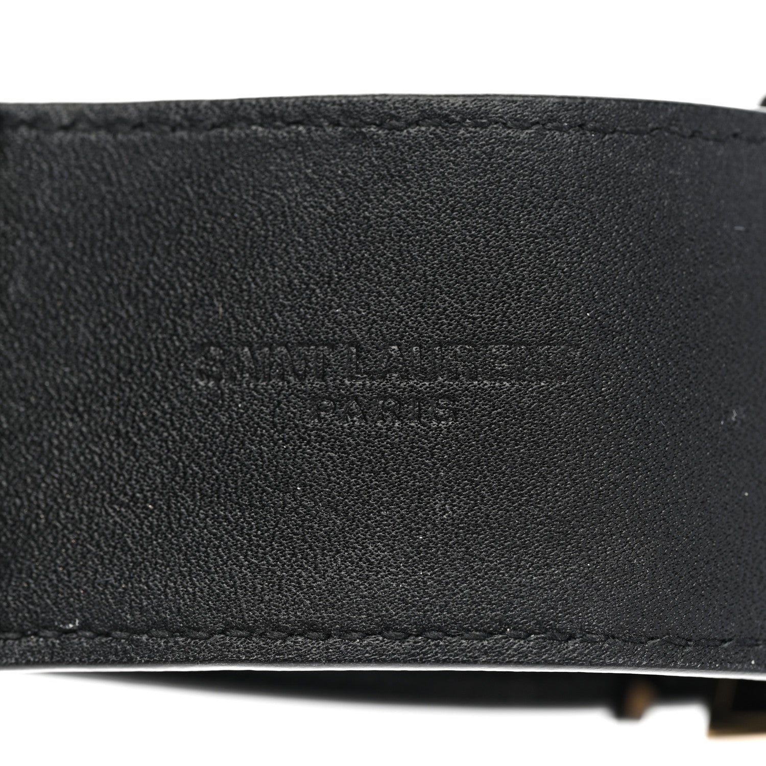 Saint Laurent Calfskin Monogram Bracelet Black 5 of 7