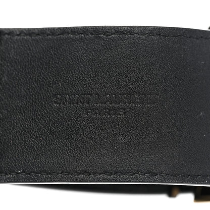 Saint Laurent Calfskin Monogram Bracelet Black 5 of 7