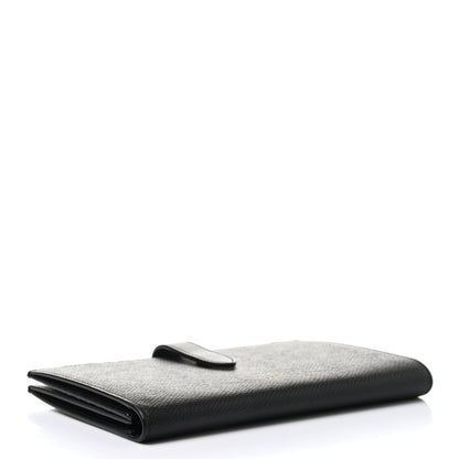 Celine Grained Calfskin Large Multifunction Strap Wallet Black 4 of 7