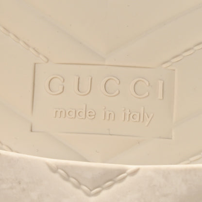 Gucci Rubber Gucci Logo Womens Platform 20/60mm Slide Sandals 36 Mystic White 7 of 8