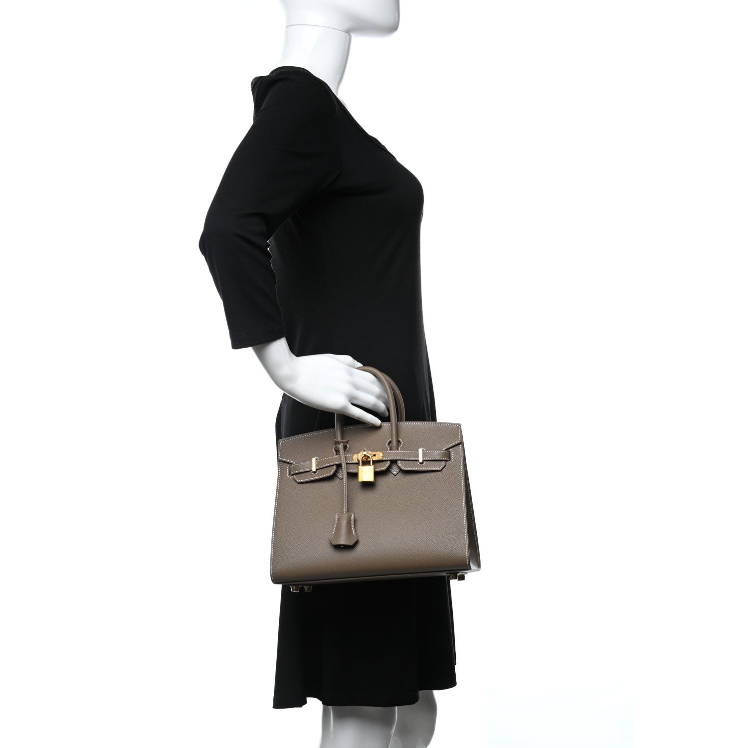 Hermes Epsom Birkin Sellier 25 Etoupe 2 of 8