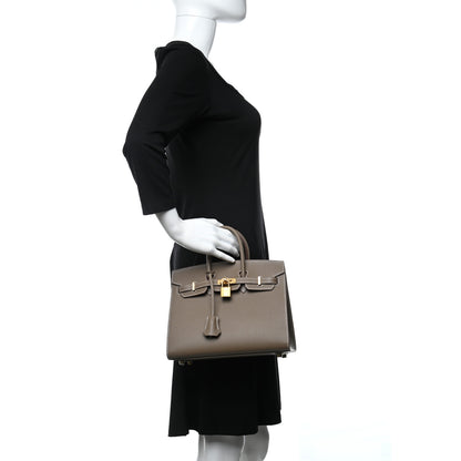 Hermes Epsom Birkin Sellier 25 Etoupe 2 of 8