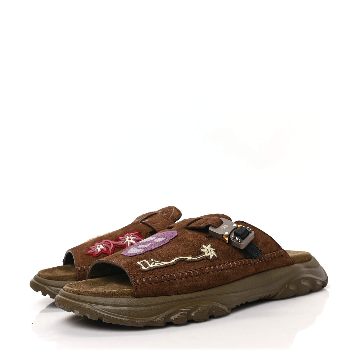 X CACTUS JACK Suede Calfskin Mens Sandals 44 Brown
