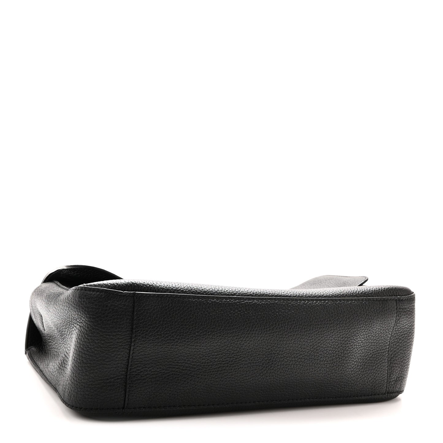 Grained Calfskin Small Souplissimo Maxi Flap Black