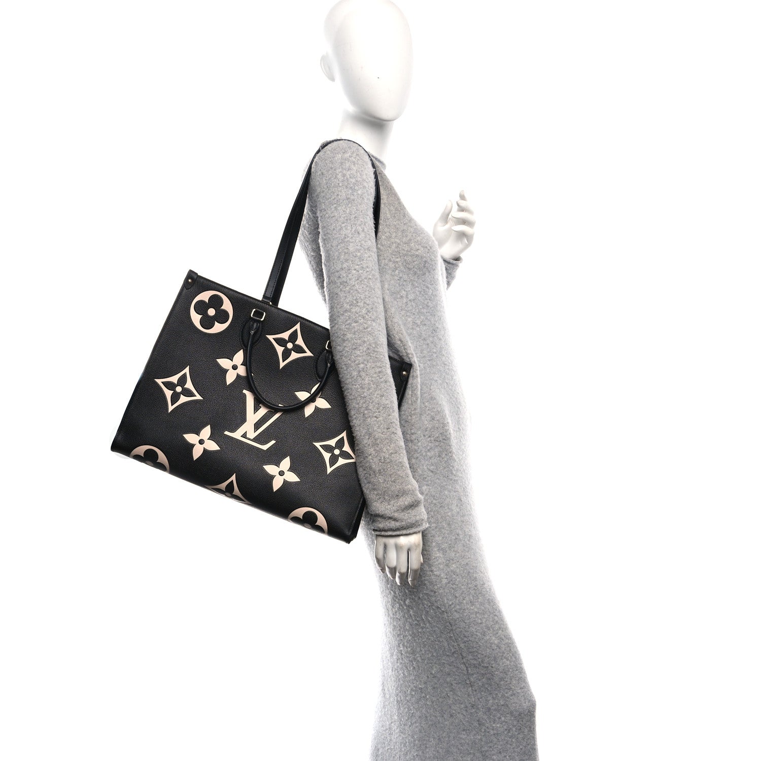 Louis Vuitton Empreinte Monogram Giant Onthego GM Black Beige 2 of 9