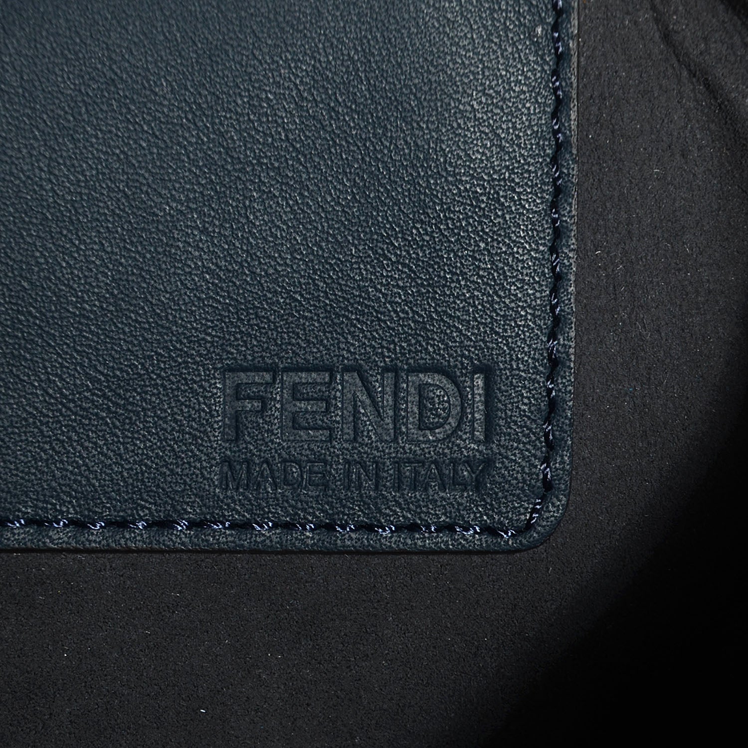 Fendi Vitello Bi-Color Large 3Jours Tote Lavagna Cobalto 10 of 13