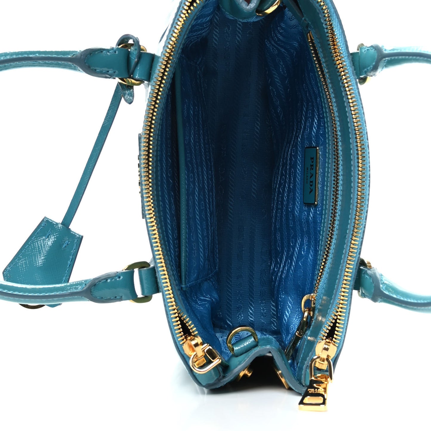 Saffiano Vernice Mini Galleria Double Zip Tote Voyage