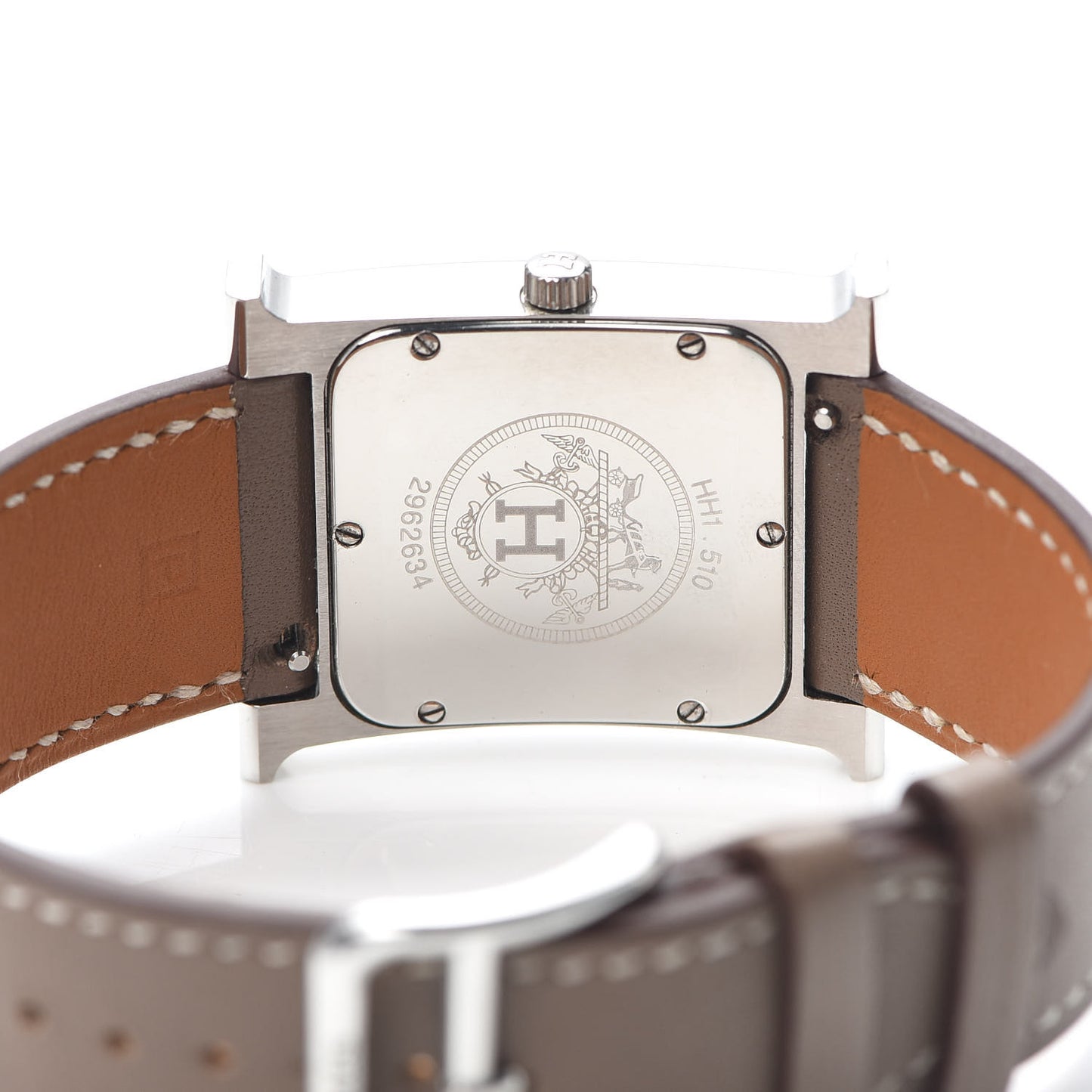 Stainless Steel Swift 26mm Heure H Hour Quartz Watch Etoupe