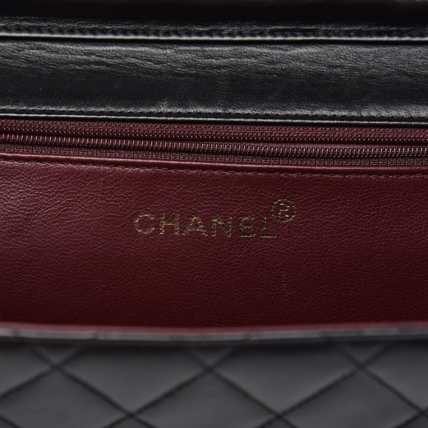 Lambskin Quilted Medium Single Flap Black