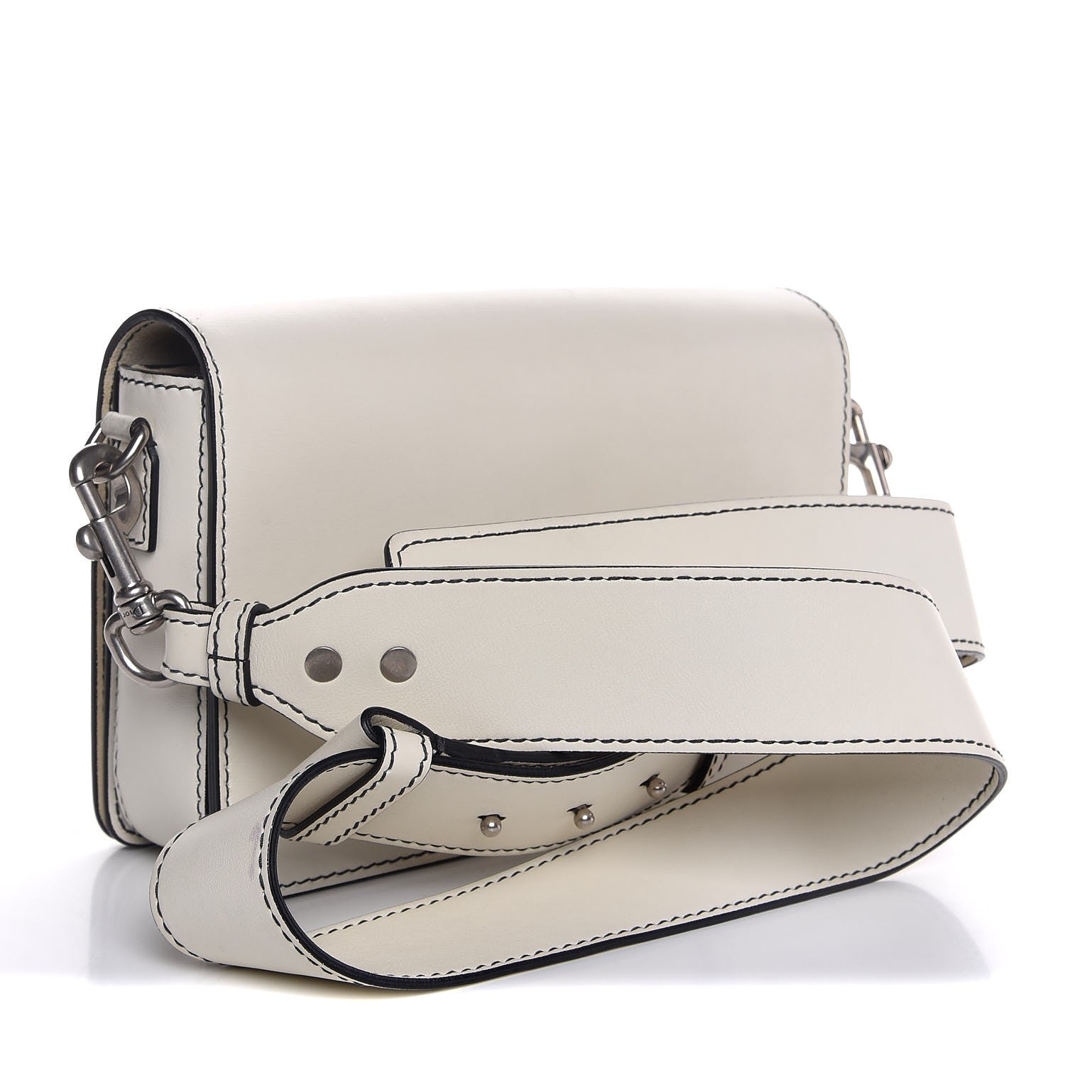 Christian Dior Smooth Calfskin Dio(r)evolution Flap Bag Off White 3 of 7