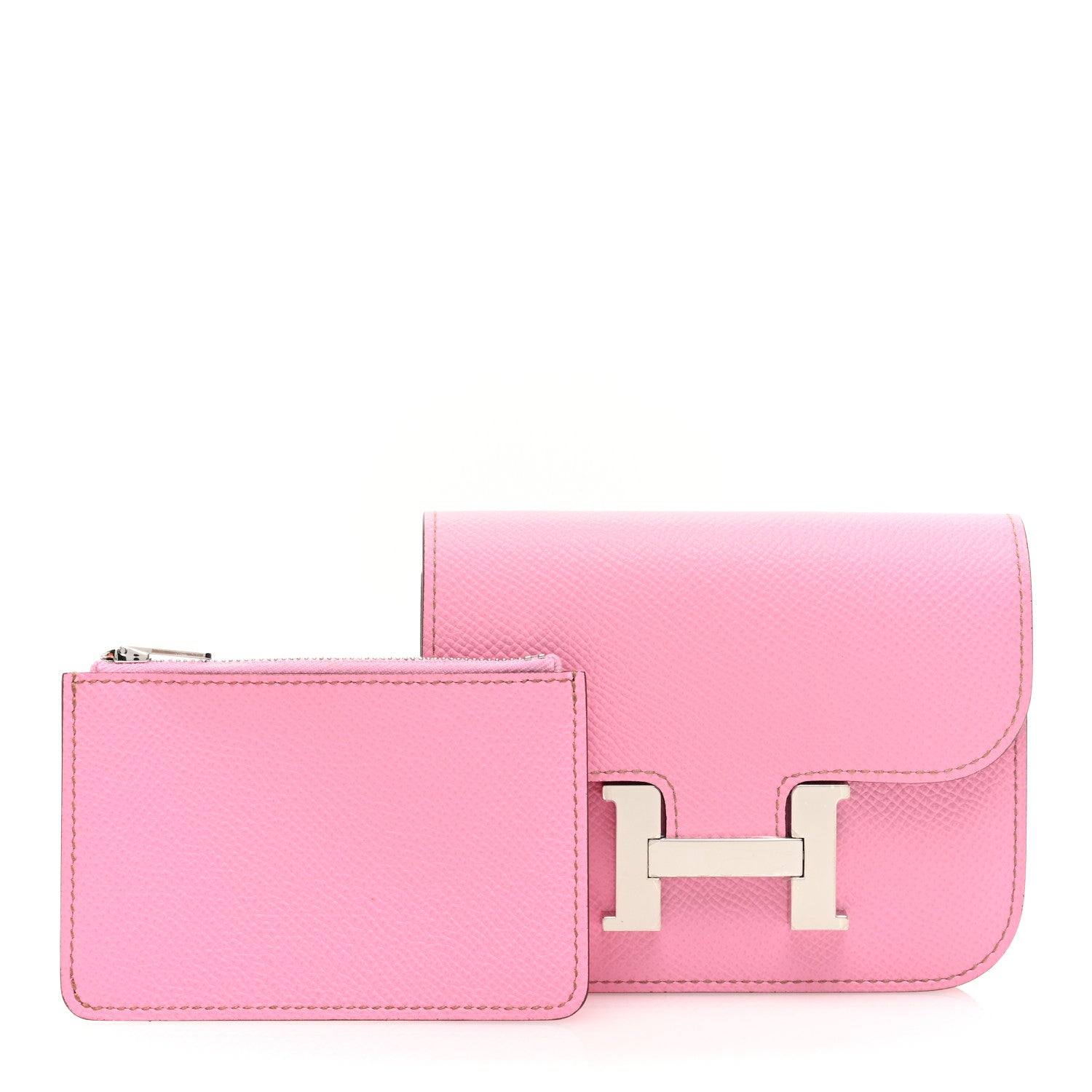 Hermes Epsom Constance Slim Wallet 5P Pink 3 of 9