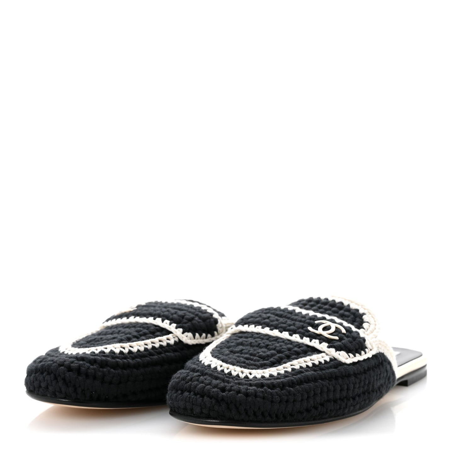 Crochet CC Mules 41 Black Ivory