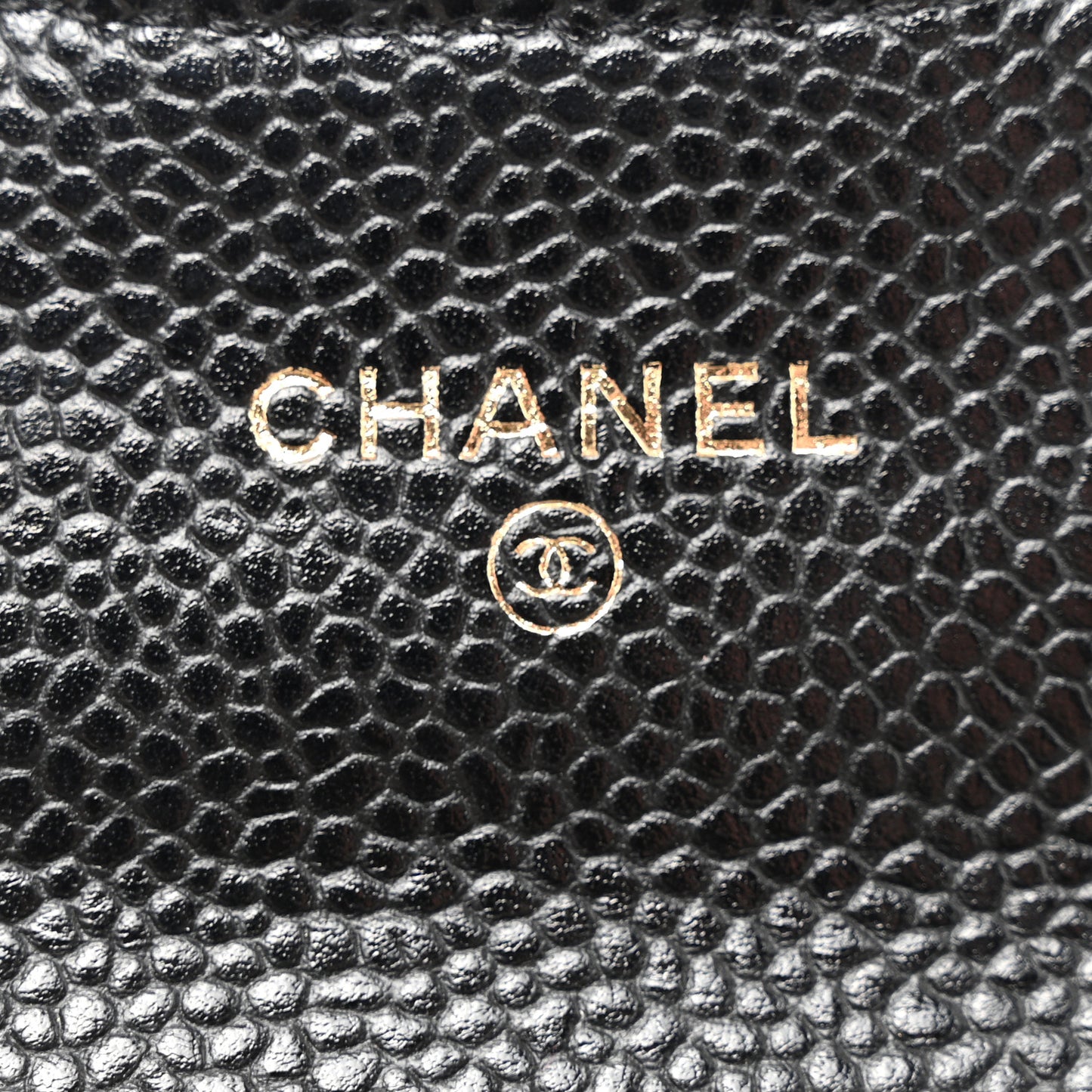 Caviar Quilted Flap Card Holder Black
