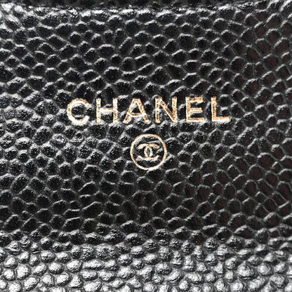 Chanel Caviar Quilted Flap Card Holder Black 6 of 9