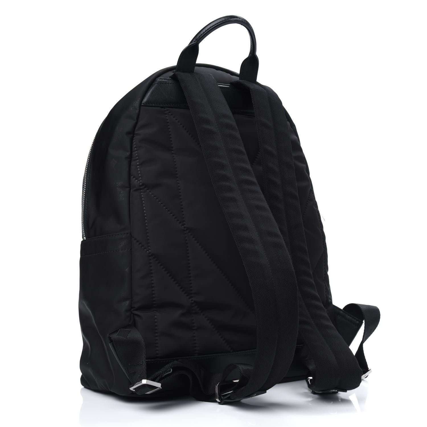 MCM Nylon Monogram Stark Classic Backpack Black 2 of 16
