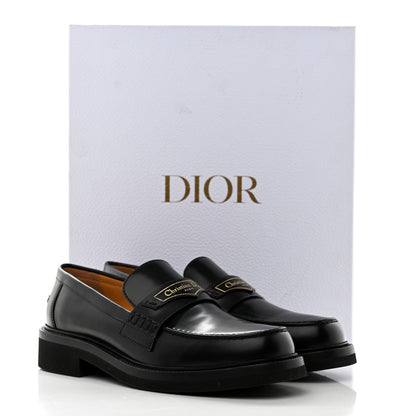 Christian Dior Brushed Calfskin Boy Loafers 39 Black 9 of 9