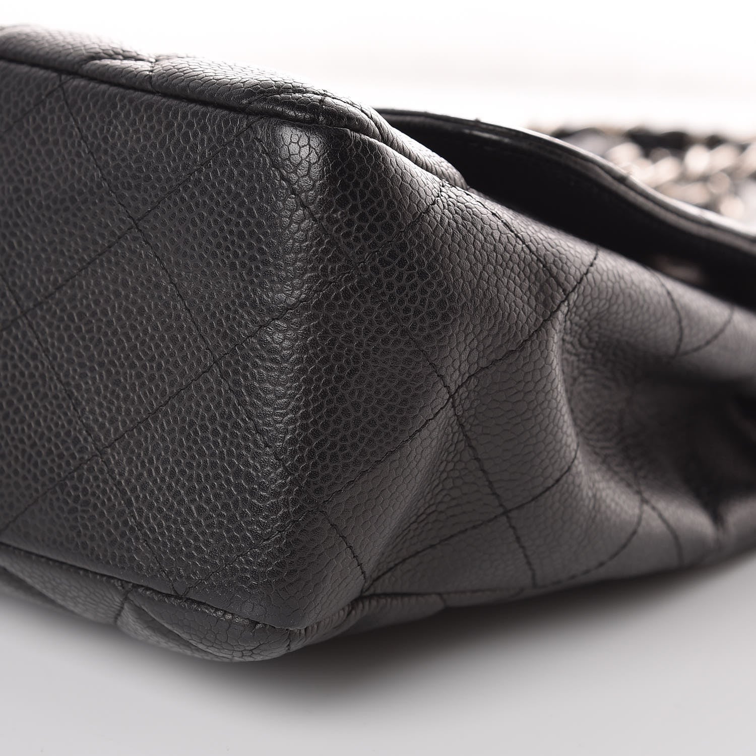 Chanel Caviar Quilted Jumbo Single Flap Black 14 of 14
