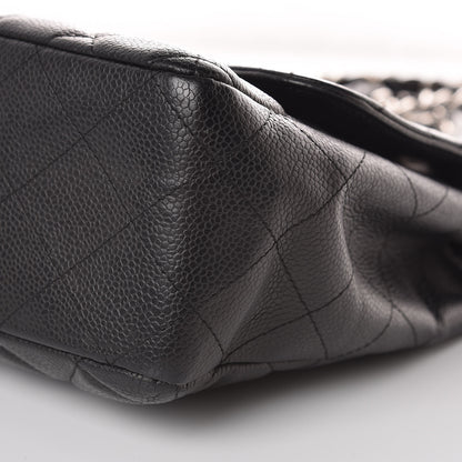 Chanel Caviar Quilted Jumbo Single Flap Black 14 of 14