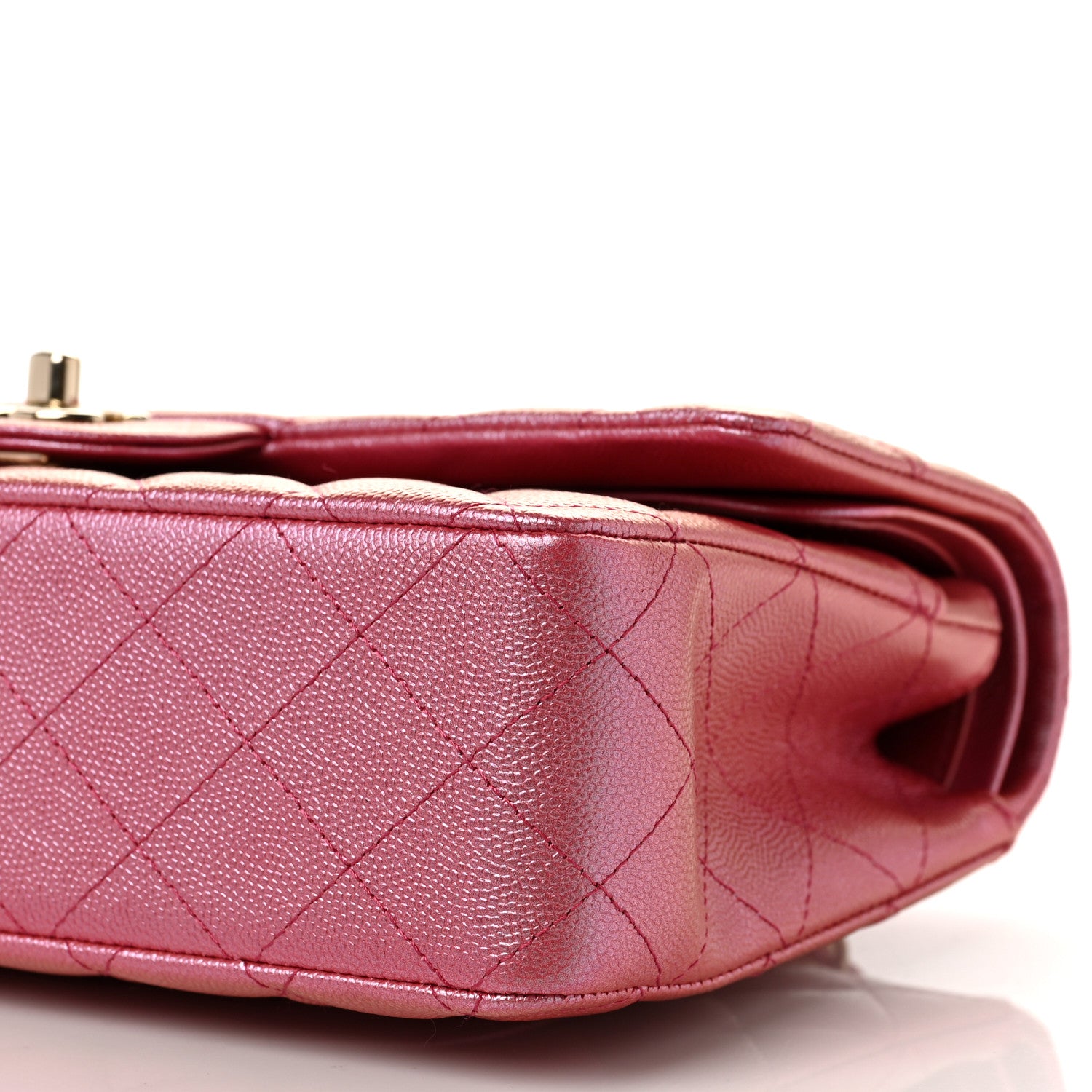 Chanel Iridescent Caviar Quilted Medium Double Flap Pink 8 of 8