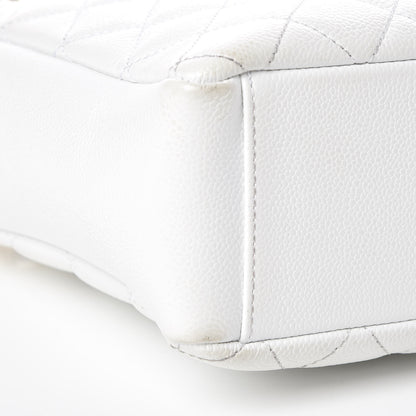 Chanel Caviar Quilted Petit Shopping Tote PST White 8 of 14