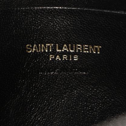 Saint Laurent Grain De Poudre Matelasse Monogram Mini Lou Camera Bag Black 6 of 10