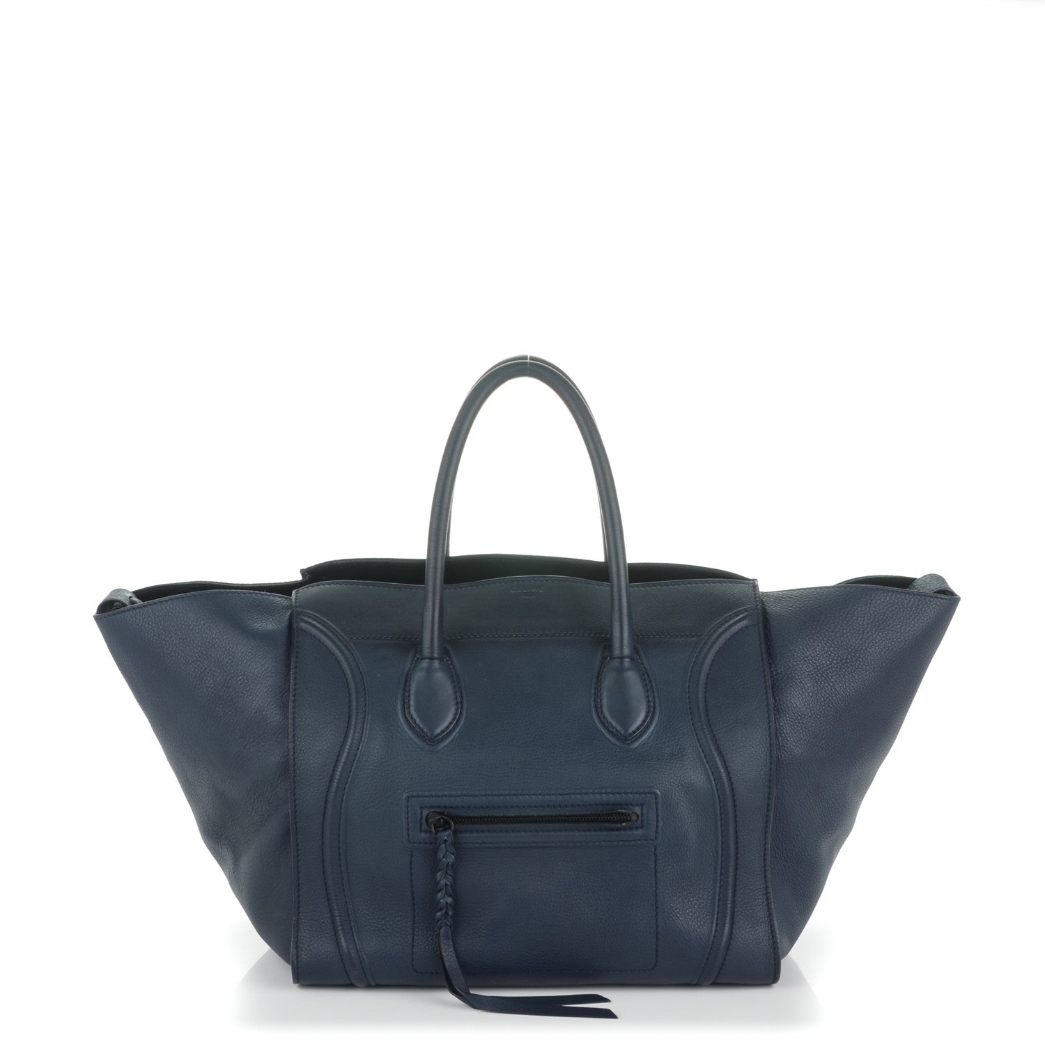 Celine Supple Calfskin Large Phantom Luggage Midnight 1 of 7