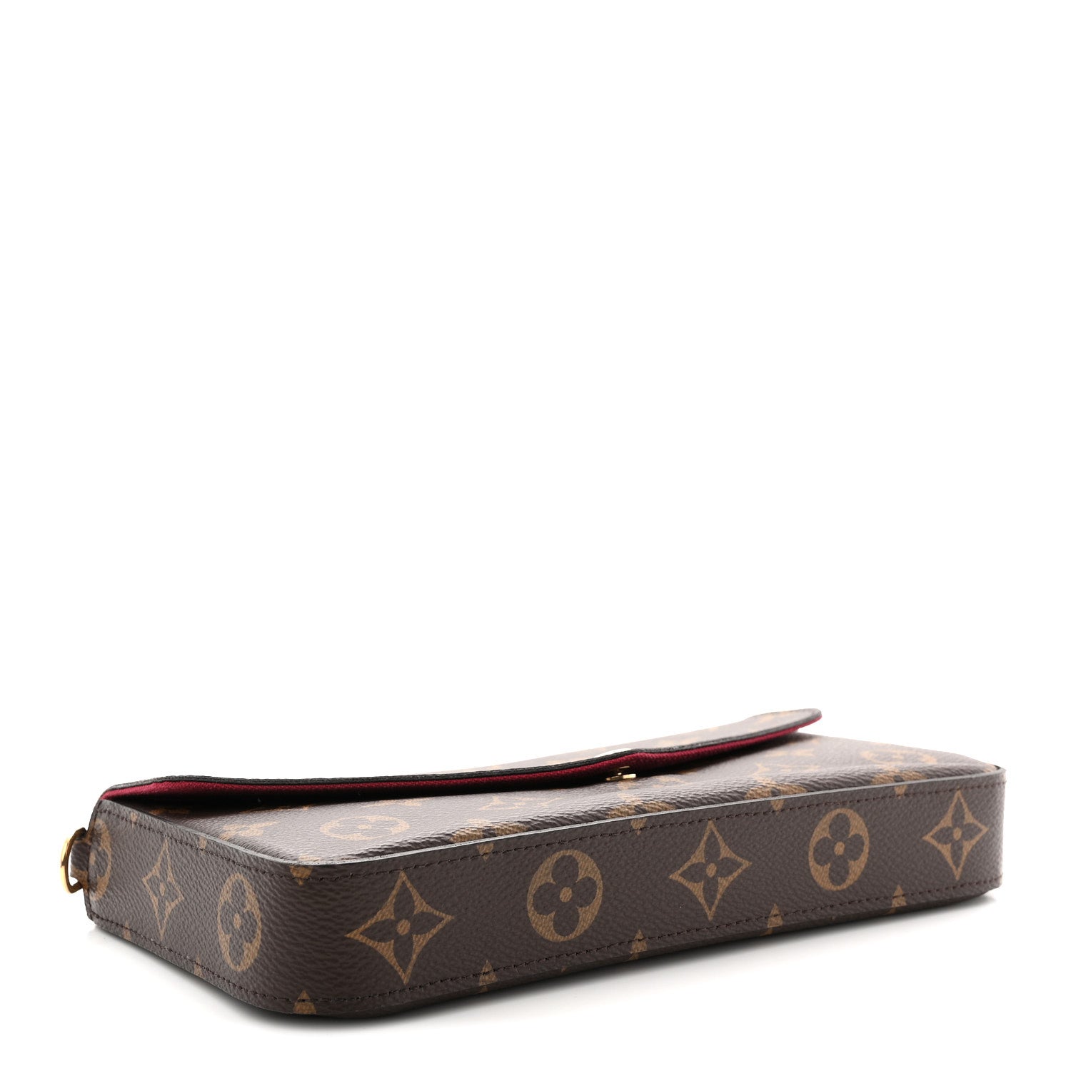 Louis Vuitton Monogram Pochette Felicie Chain Wallet Fuchsia 5 of 12