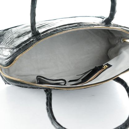 Nancy Gonzalez Crocodile Top Handle Tote Black 5 of 8