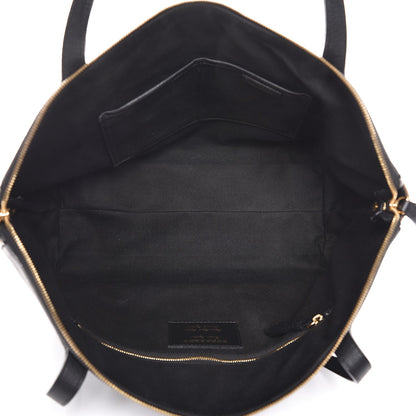Burberry Derby Calfskin House Check Medium Welburn Tote Black 5 of 15