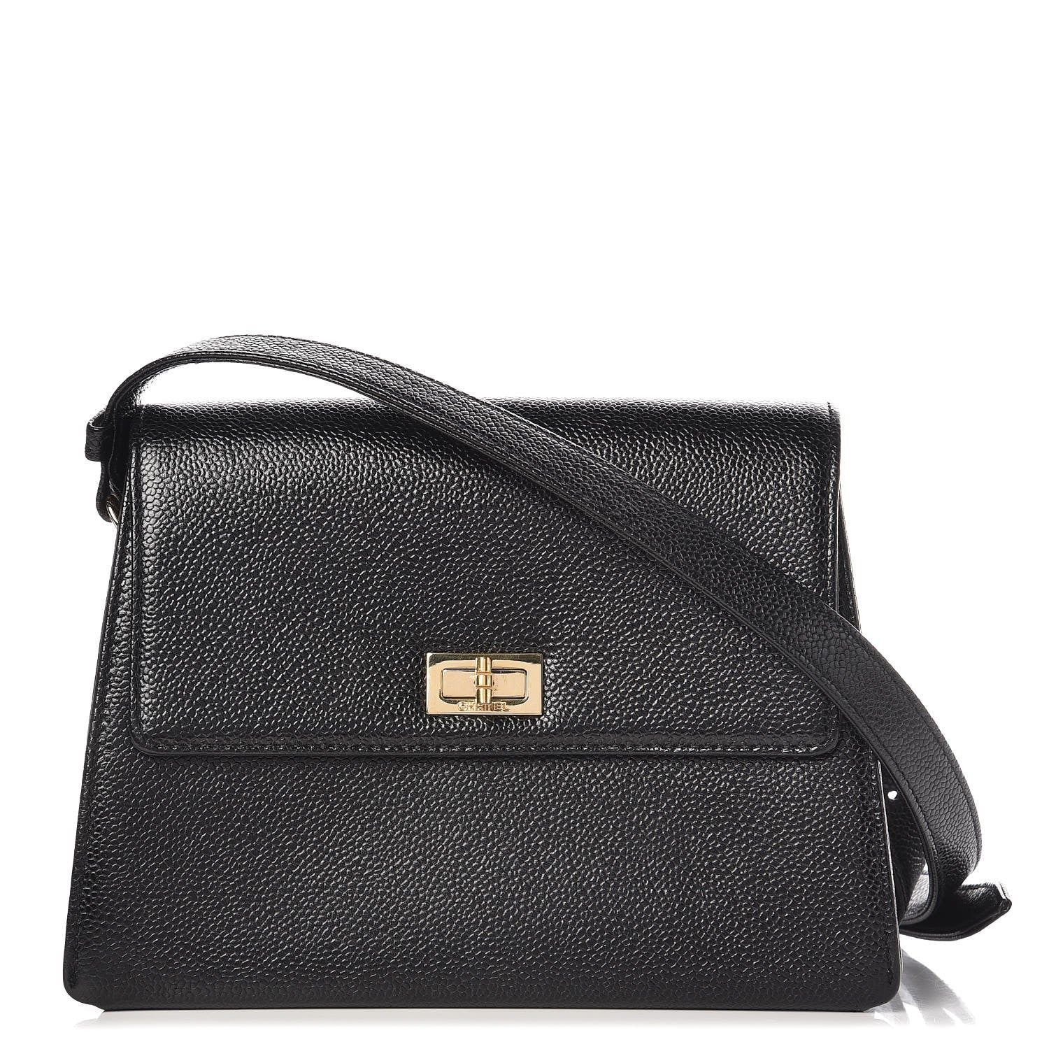 Chanel Caviar Mademoiselle Flap Shoulder Bag Black 1 of 7