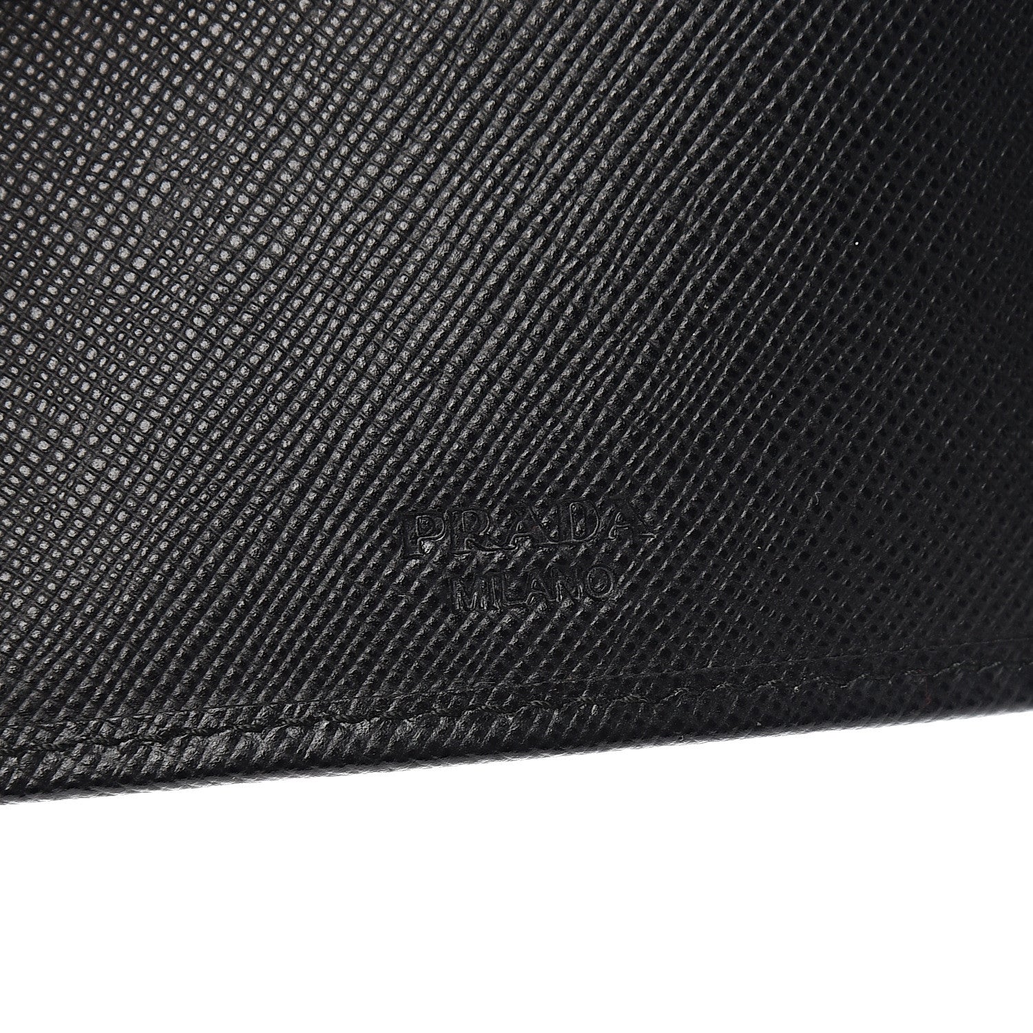 Prada Saffiano Bi-Fold Wallet Black 5 of 6