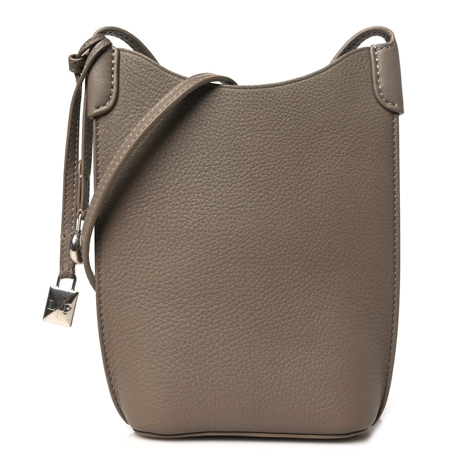 Loro Piana Grained Calfskin Bale Phone Case Warm Mastic 1 of 10