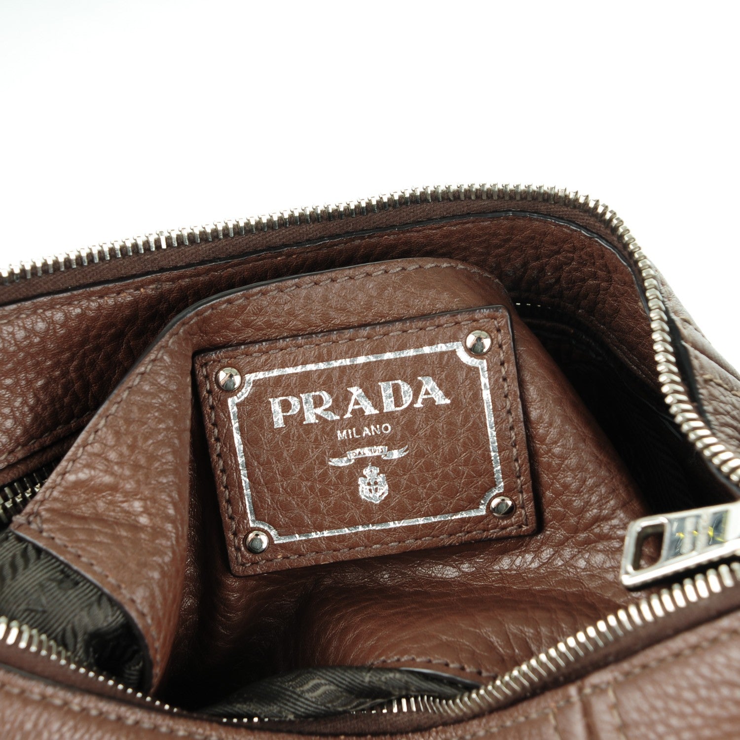 Prada Vitello Daino Hobo Bruciato 6 of 8