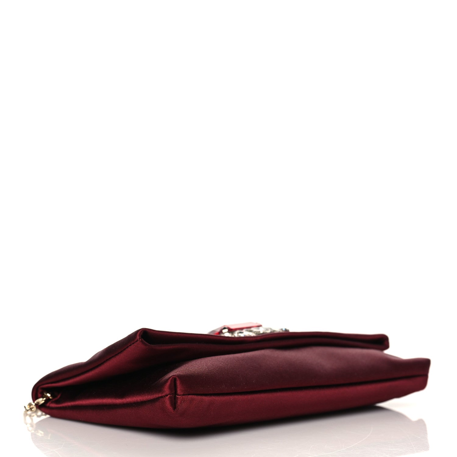 Jimmy Choo Satin Crystal Titania Clutch Red 4 of 10