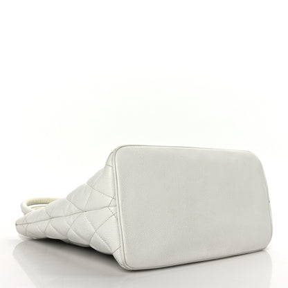 Chanel Caviar Quilted Medallion Tote White 4 of 12
