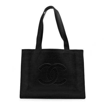 Chanel Caviar CC Tote Black 1 of 11