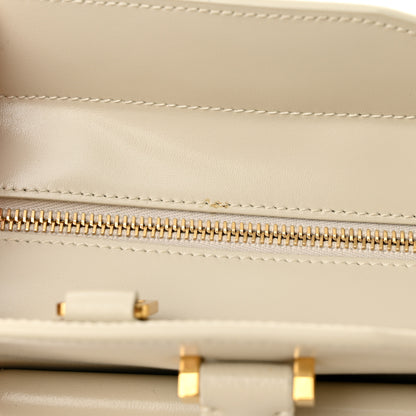 Saint Laurent SAINT LAURENT Shiny Calfskin Medium Uptown Tote Crema Soft 11 of 11